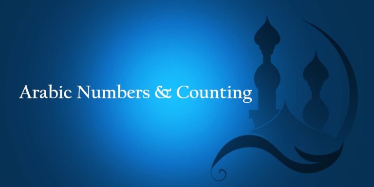 Arabic Numbers & Counting