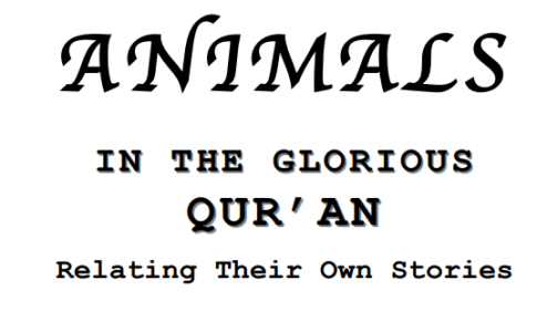 Animals in the Glorious Quran