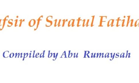 Tafsir Of Surah Al-Fatihah: The Opening